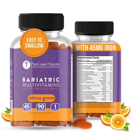 Bote de multivitamínico bariátrico Procare Health.
