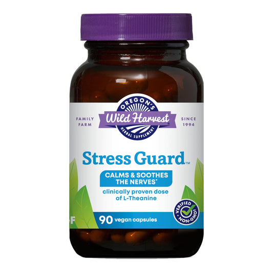 Bote de Stress Guard de Oregon's Wild Harvest.