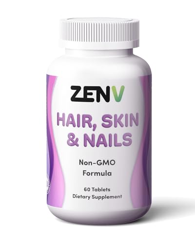 Bote de tabletas ZENV para cabello piel y uñas