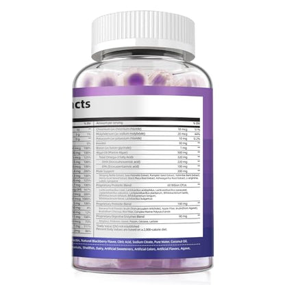 Bote trasero de gomitas multivitamínicas para hombres