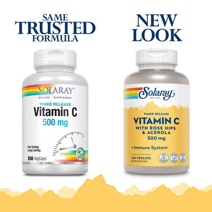bote vitamina c liberación programada solaray 250 cápsulas