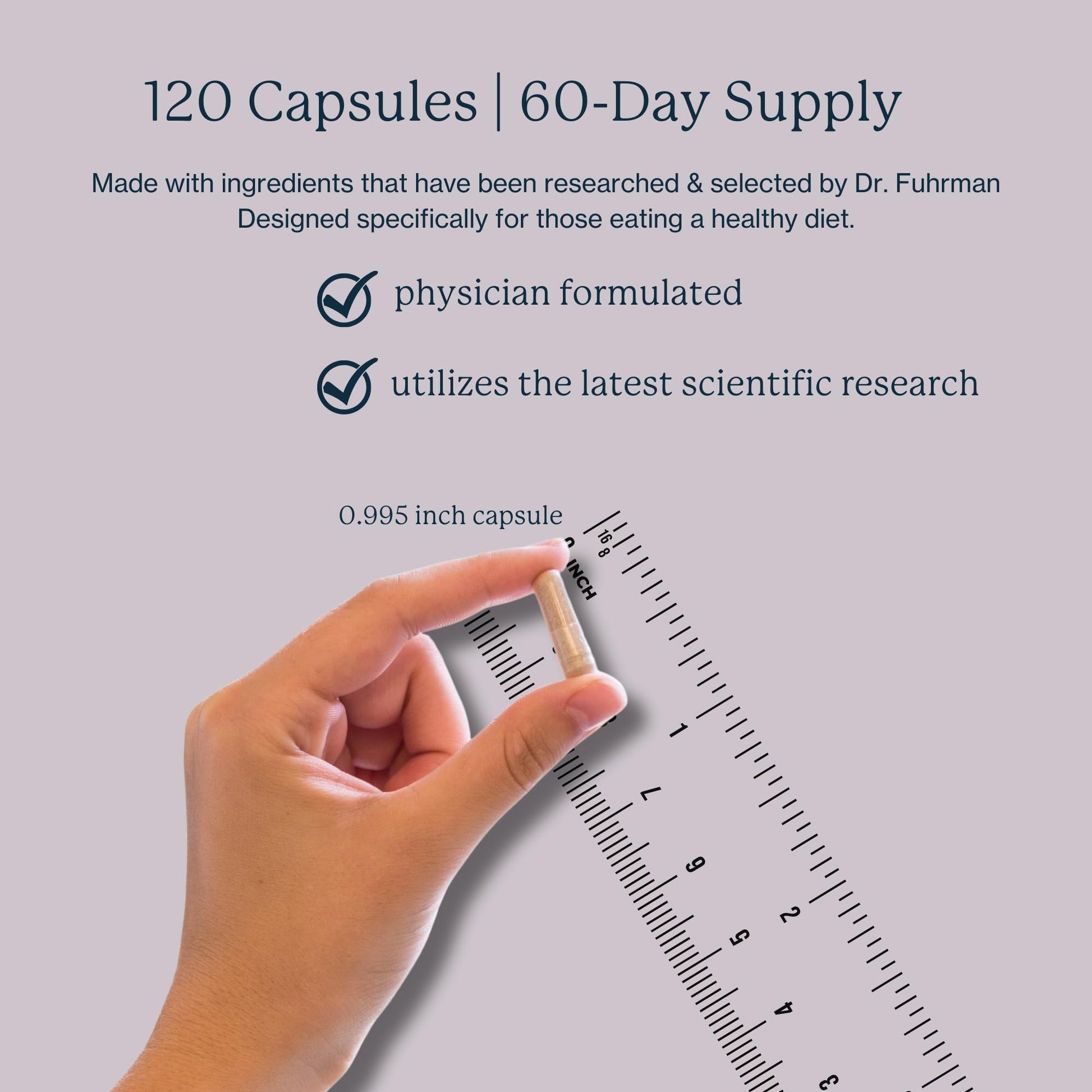 Botella de 120 cápsulas multivitamínico Dr. Fuhrman