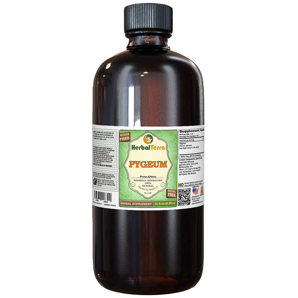 Botella de 32 oz de glicerita de Cereza Africana Pygeum HerbalTerra