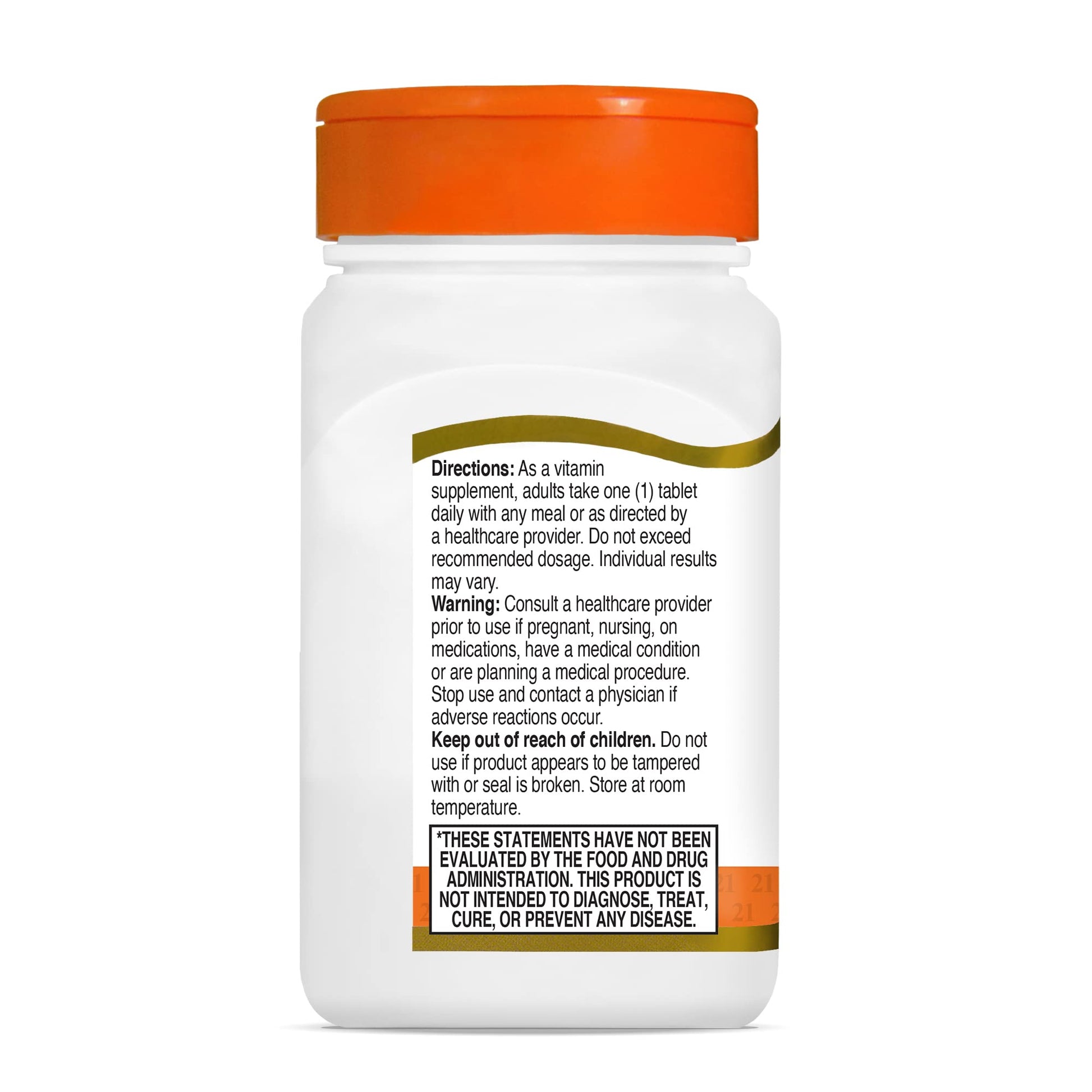 Botella abierta vitamina c 21st century tabletas