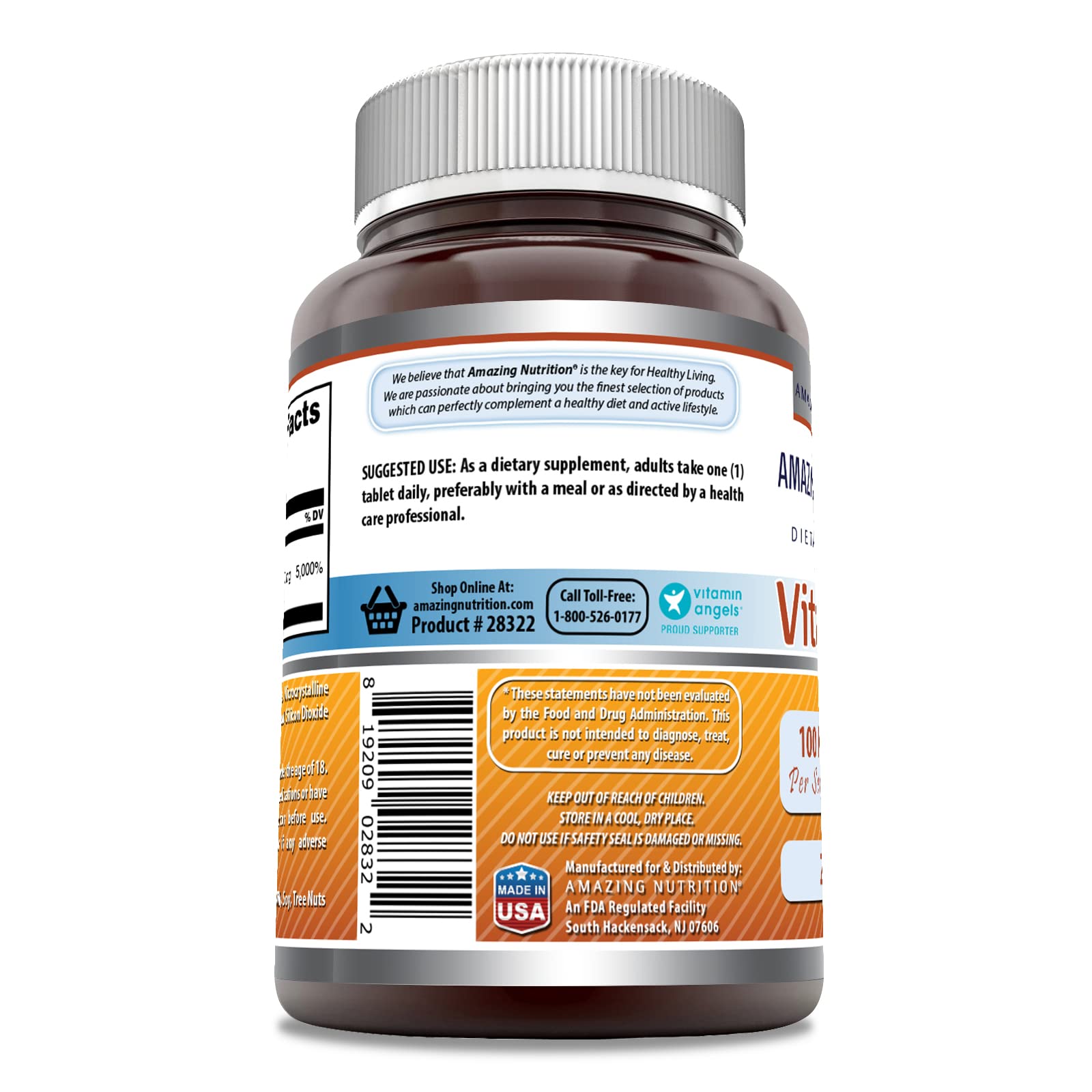 Botella Amazing Formulas vitamina B6 100 mg