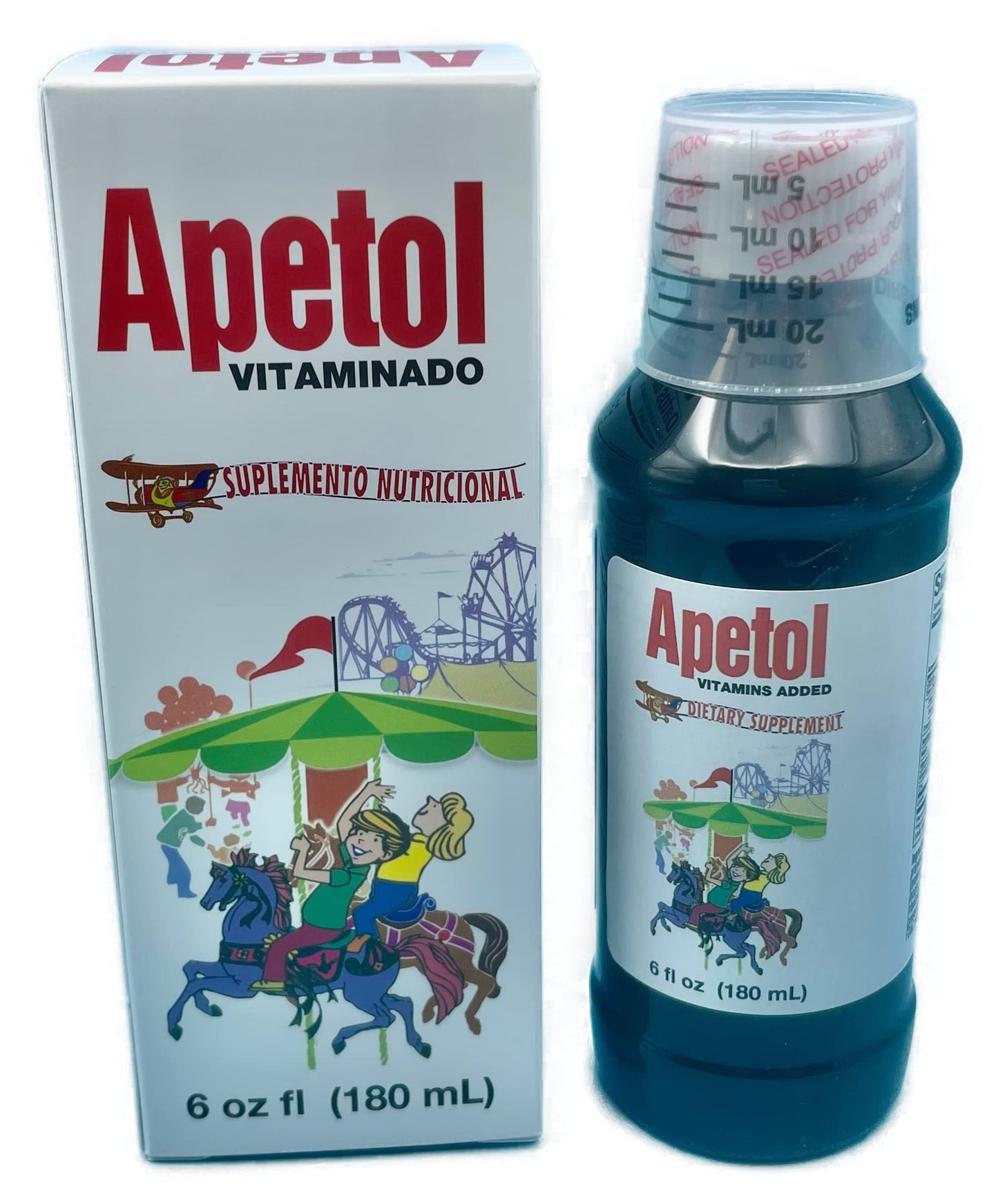 Botella de Apetol Vitaminado perfecta para niños