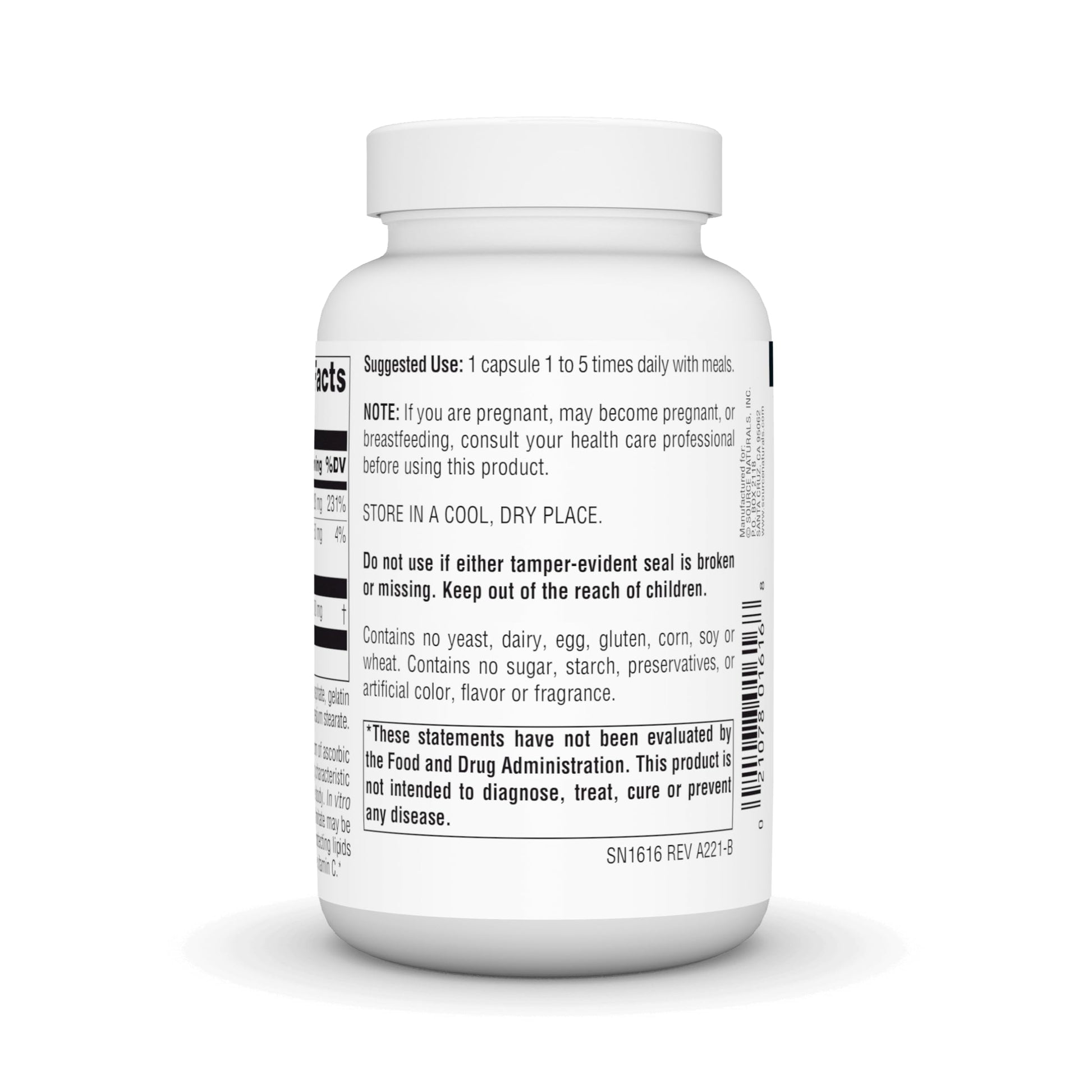 Botella de Ascorbil Palmitato 500mg