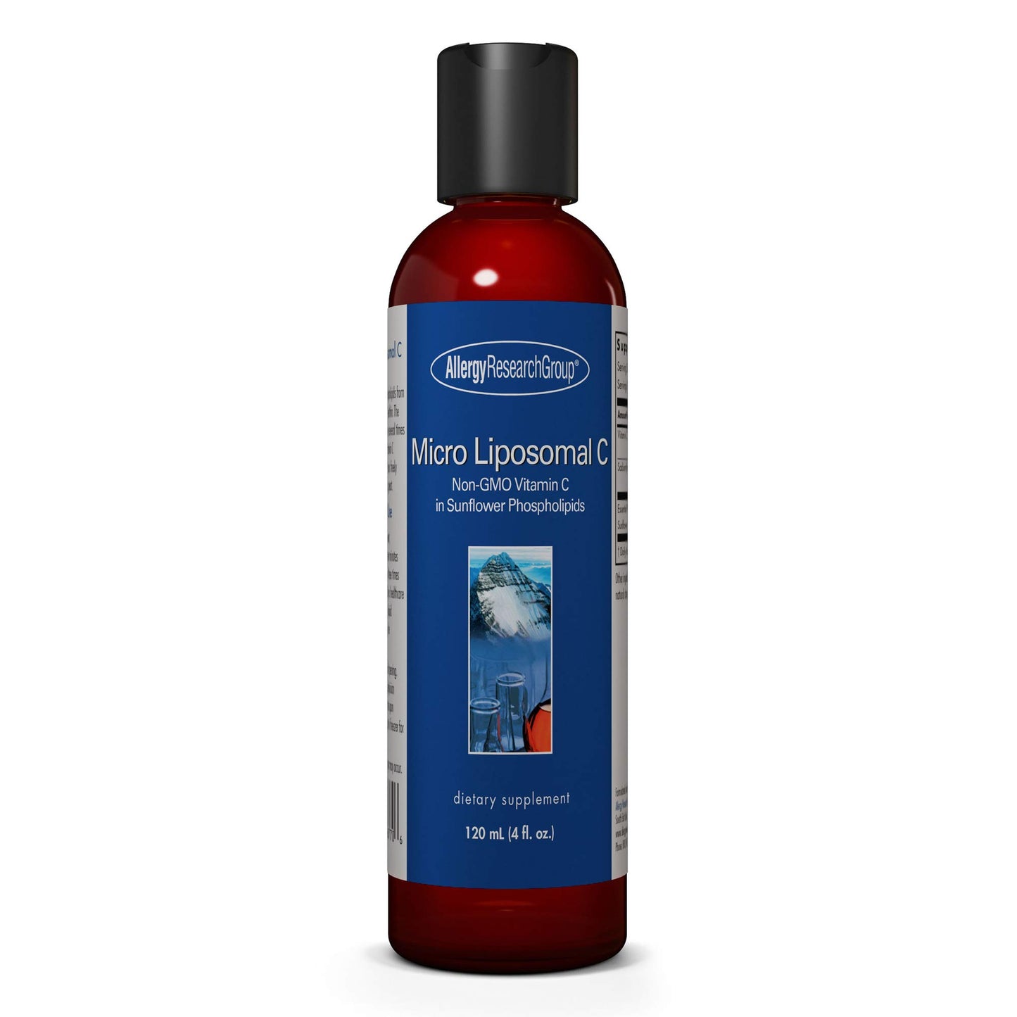 Botella azul vitamina c líquida micro liposomal 1000 mg
