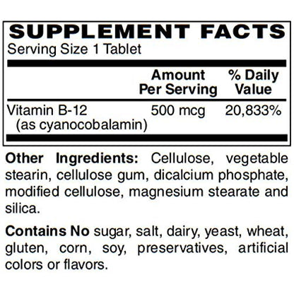 Botella BariatricPal vitamina B12 100 tabletas sabor cereza