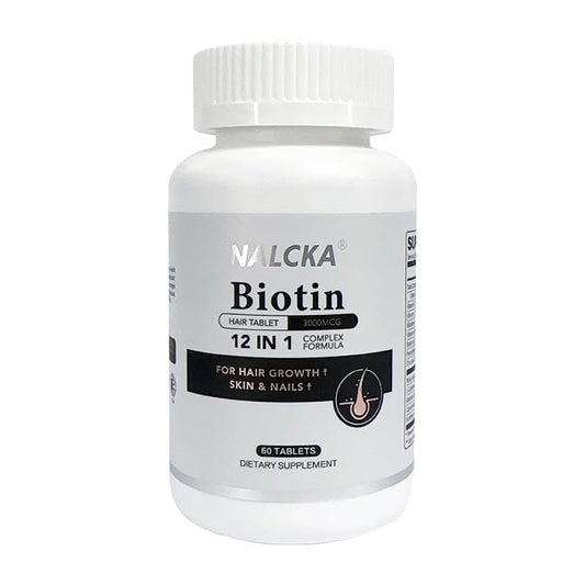 Botella de biotina NALCKA con 60 tabletas