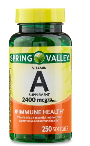 Botella de cápsulas blandas vitamina A SEDLAV 2400 mcg 250 unidades