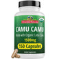 Botella de cápsulas vitamina C orgánica Camu Camu Peruvian Naturals