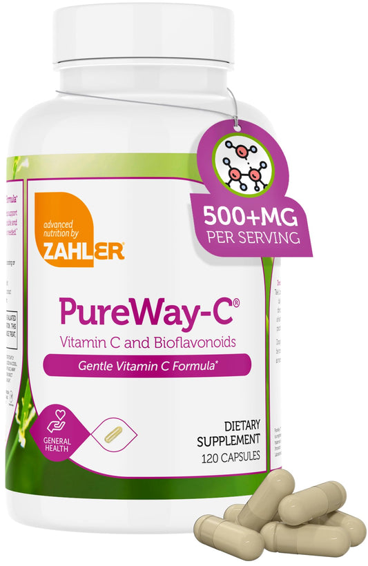 Botella cápsulas Vitamina C Zahler 500 mg