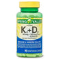 Botella de cápsulas vegetarianas con Vitaminas K2 y D3 de 4 TOP CARE