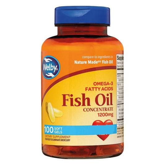Botella de cápsulas Welby Omega-3 1200mg