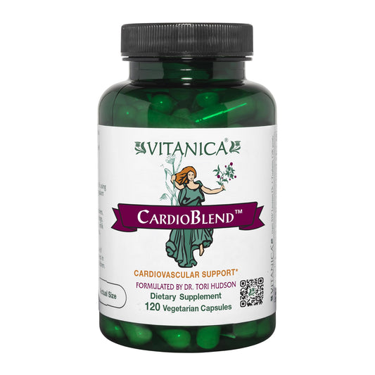 Botella de CardioBlend Vitanica soporte cardiovascular
