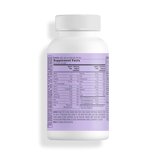 Botella del multivitamínico con indicaciones de uso y suplemento del ONE A DAY.