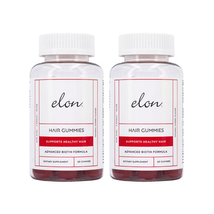 Botella Elon gomitas biotina 5000 mcg sabor cereza 120 unidades