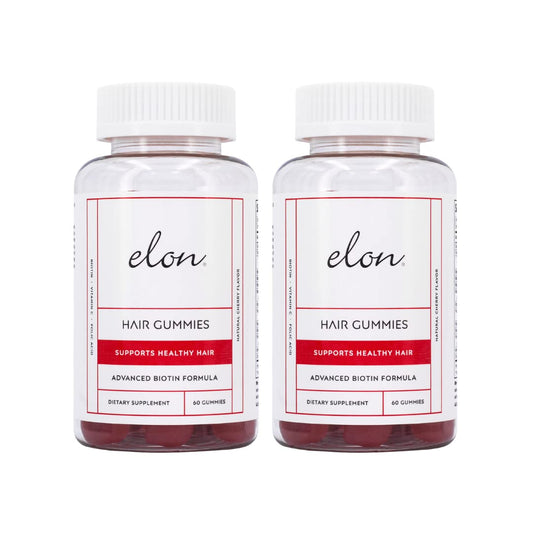 Botella Elon gomitas biotina 5000 mcg sabor cereza 120 unidades