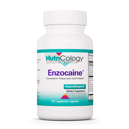 Botella de Enzocaine de Nutricology con 120 cápsulas