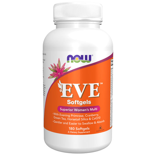 Botella de Eve multivitaminas para mujeres de NOW Foods