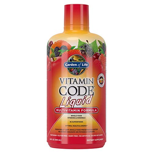 Botella Garden of Life multivitaminas líquidas Vitamin Code