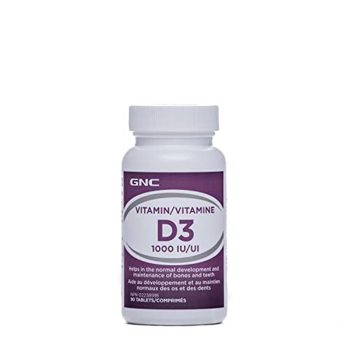 Botella GNC Vitamina D3 1000 UI 180 tabletas