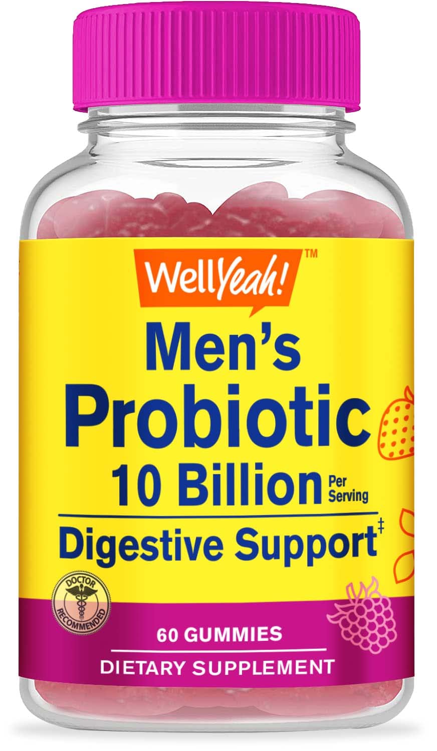 botella de gomas WellYeah probióticos soporte digestivo