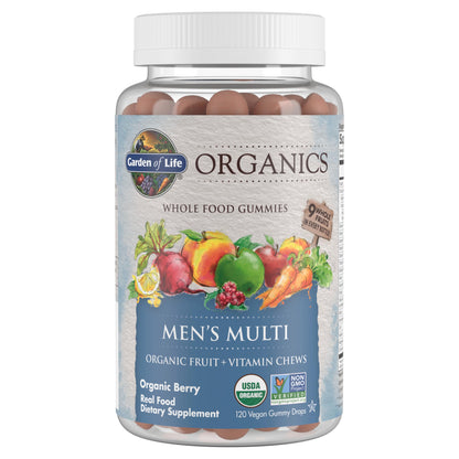 Botella de gominolas multivitamínicas para hombres Garden of Life