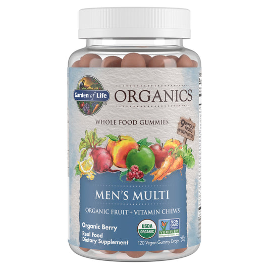 Botella de gominolas multivitamínicas para hombres Garden of Life