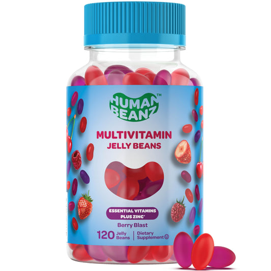Botella de gominolas multivitamínicas sabor berry