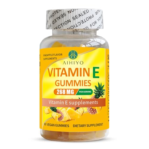 Botella gomitas AIHIYO vitamina E sabor piña 60 unidades