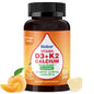Botella de gomitas Biobor vitamina D3 K2 con calcio 60 unidades