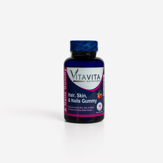 Botella de gomitas para cabello y uñas VitaVita Nutritions