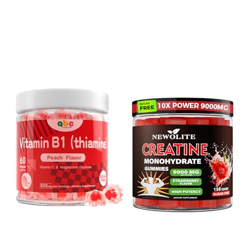 Botella de gomitas de creatina monohidrato para energía y recuperación