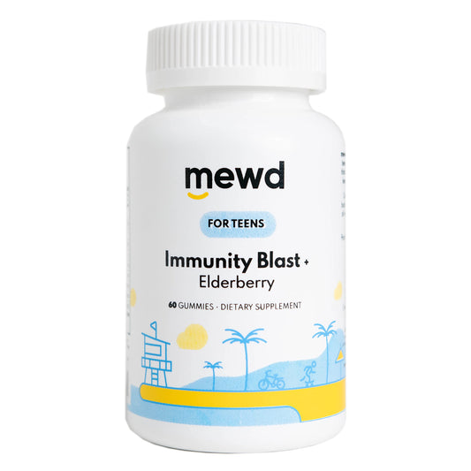 Botella de gomitas de inmunidad MEWD para adolescentes y niños con saúco