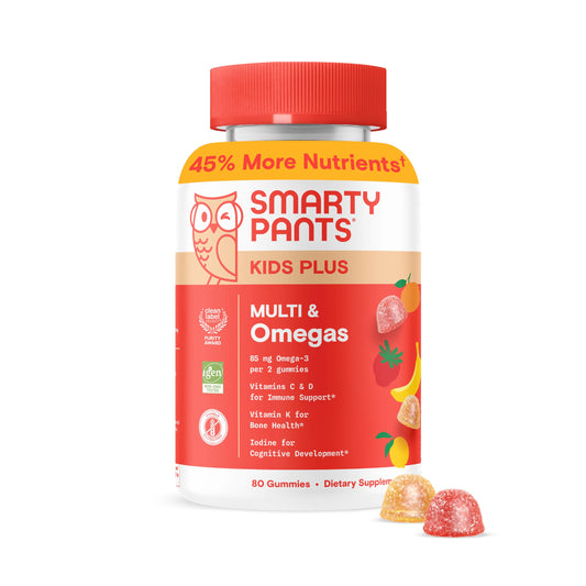 Botella de gomitas multivitaminas para niños SmartyPants, 80 unidades