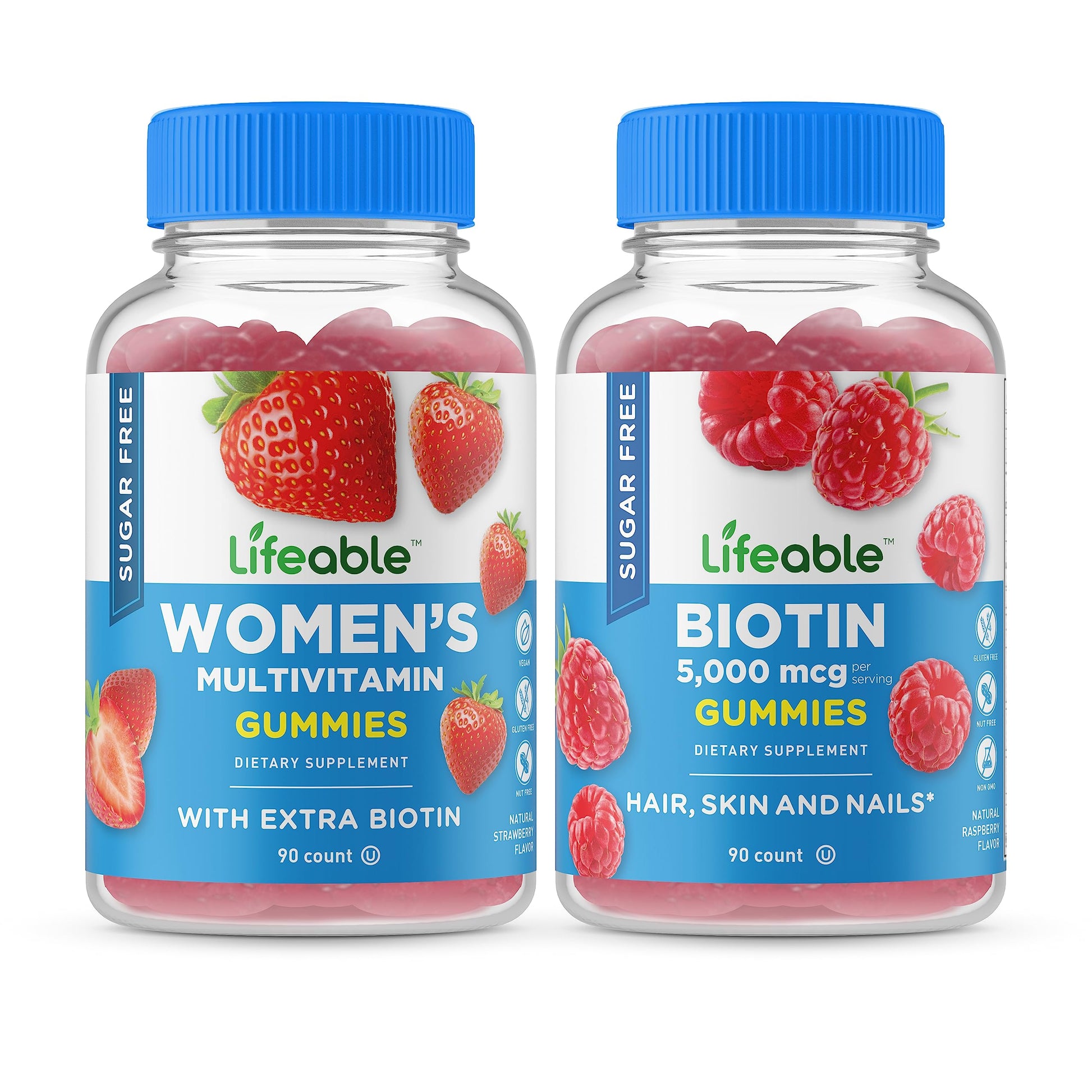 Botella de gomitas multivitamínicas para mujeres Lifeable