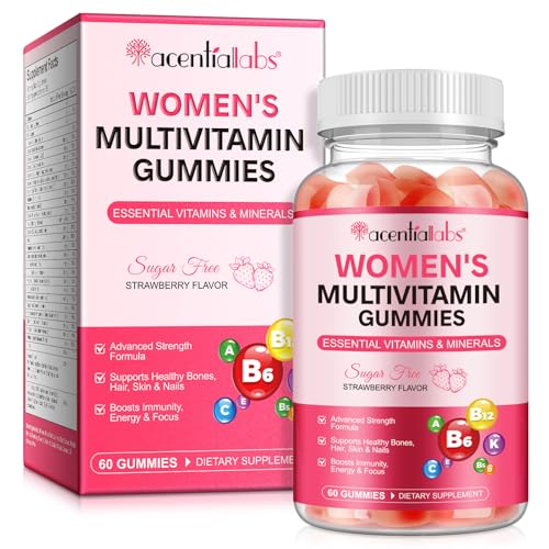 Botella de gomitas multivitamínicas para mujeres