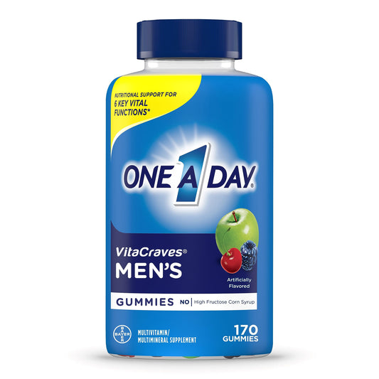 Botella de gomitas multivitamínicas One A Day para hombres