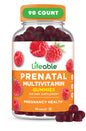 Botella gomitas multivitamínico prenatal Lifeable con hierro y colina