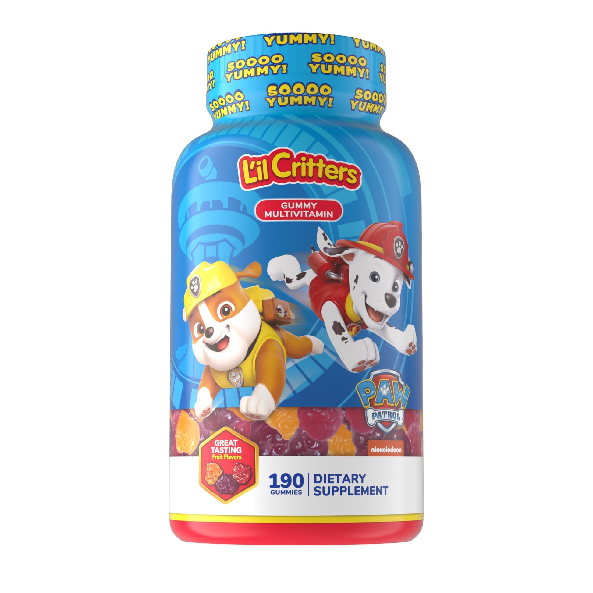 Botella de gomitas Paw Patrol para niños