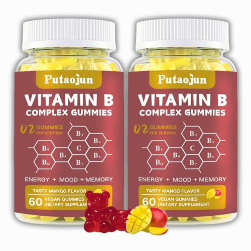 Botella de gomitas Putaojun complejo vitamina B sabor mango