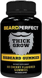 Botella de gomitas THICKGROW BIGBEARD, frasco negro