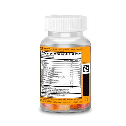 Botella de gomitas con vitamina C Airborne frutas