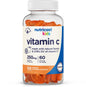 Botella de gomitas de vitamina C para niños sabor naranja Nutricost 120 unidades