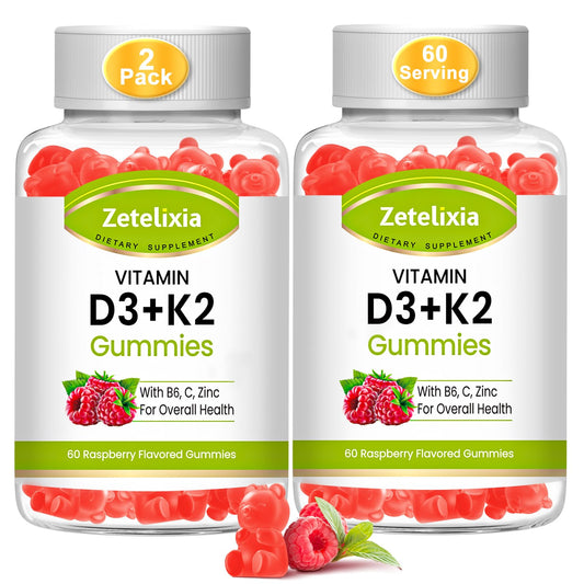 Botella gomitas vitamina D3 K2 Zetelixia 120 unidades adultos