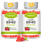 Botella gomitas vitamina D3 K2 Zetelixia 120 unidades adultos