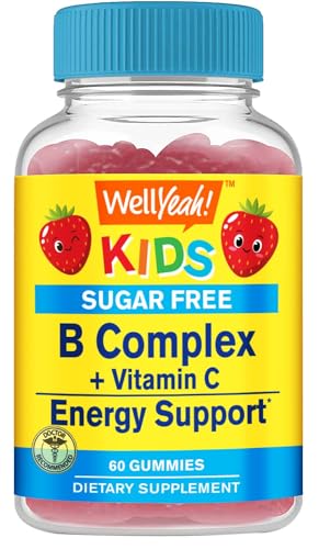 Botella gomitas WellYeah Kids Vitamin B Complex sabor fresa