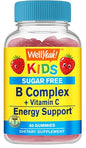 Botella gomitas WellYeah Kids Vitamin B Complex sabor fresa